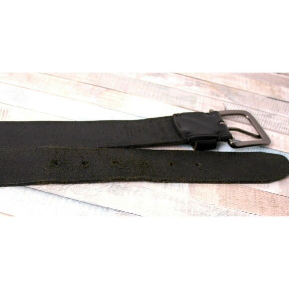 Levi's SADDLE BLACK GENUINE LEATHER 1 3/8"Wd CASUAL DRESS MEN'S BELT Sz 36 (P26 - Picture 9 of 10